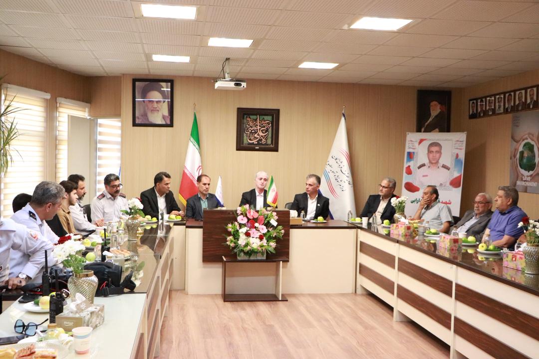 تجلیل از آتش نشان فداکار در اتاحادیه صنف شوفاژ و تهویه مطبوع